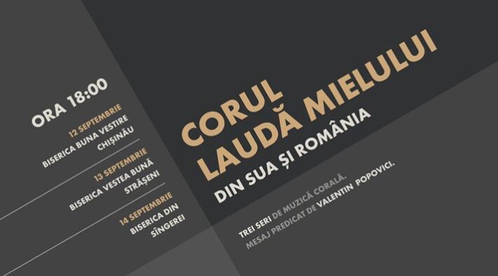 Corul Creștin de bărbați în Moldova - LAUDĂ MIELULUI 2017