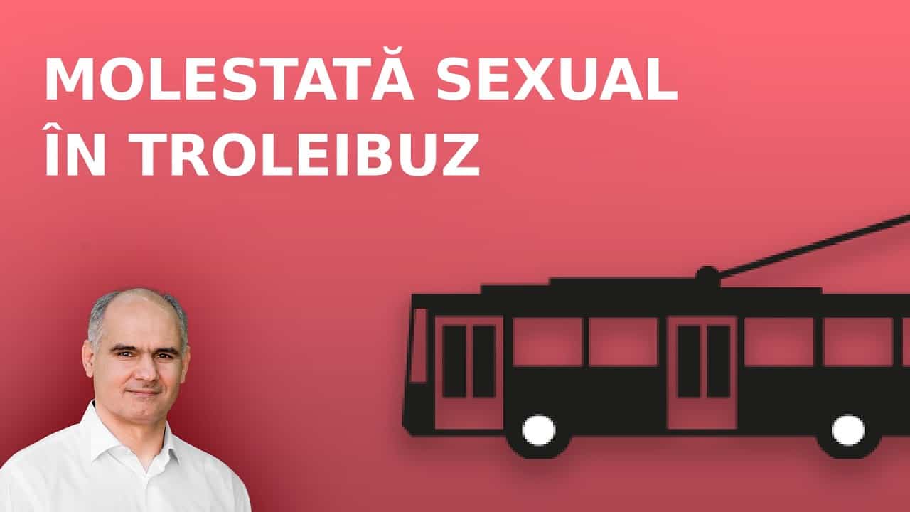 Molestare sexuală în troleibuz